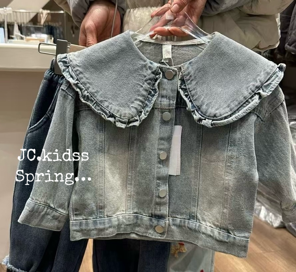 princess collar denim jacket