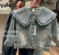 princess collar denim jacket
