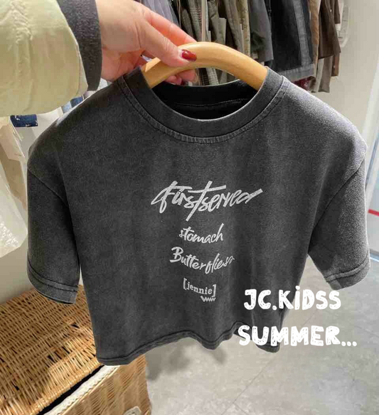 black washed T-shirt
