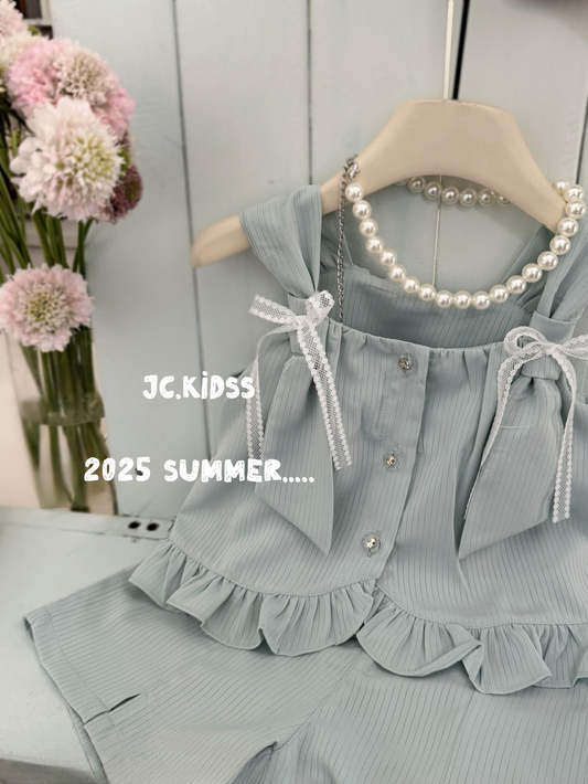 Bowknot Strap Open-Chest Set