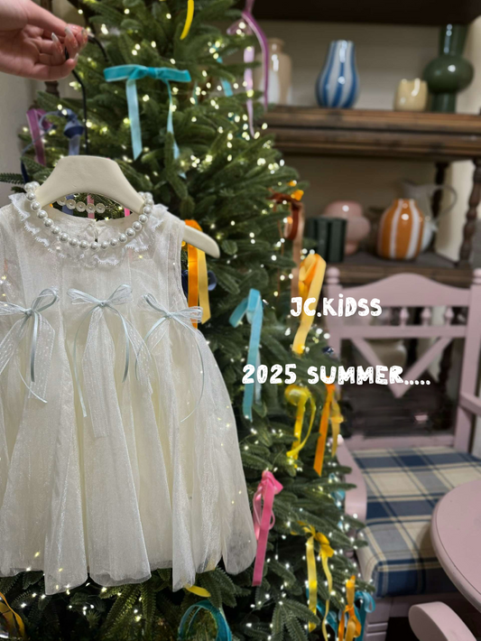 Lace-Up Bowknot Tulle Dress