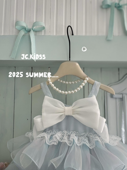 Large Bowknot Tulle Cake Dress