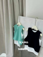 Black and White Color Block Tank Set