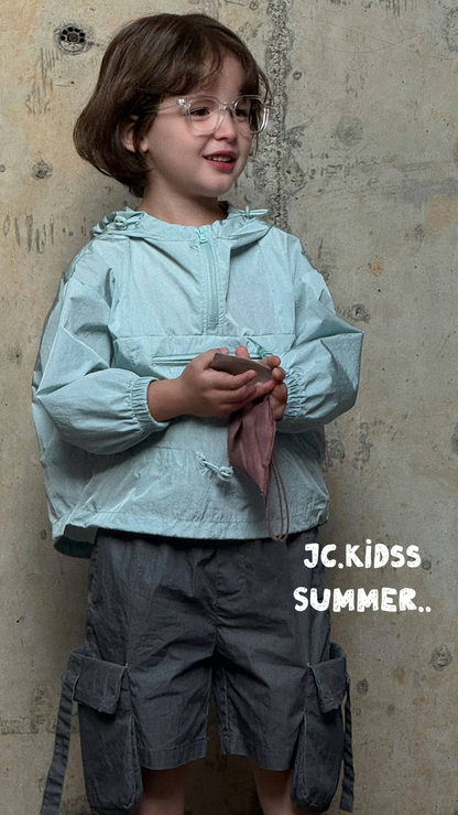 Windbreaker Fabric Hooded Jacket